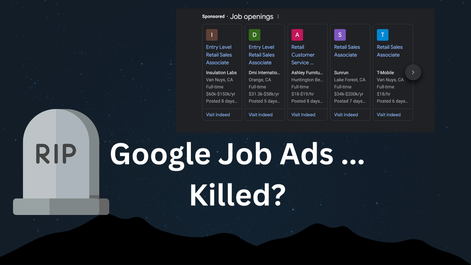 Google is killing Google Job Ads before it went live?