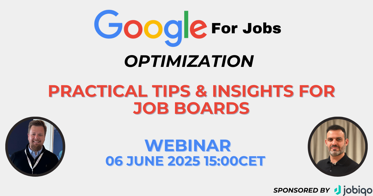 Webinar: Google Jobs Optimization